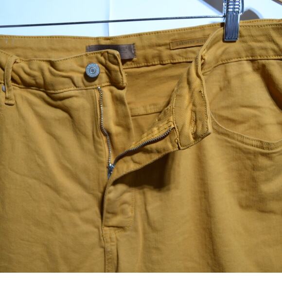 Judy Blue Flare Leg Garment Dyed Marigold Glow Jeans Size 24W - Picture 5 of 9